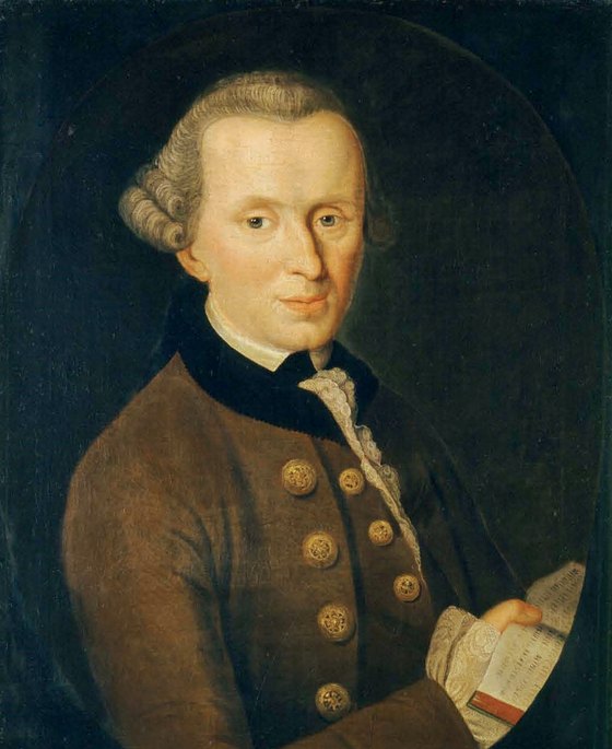 Bildnis Immanuel Kants, gemalt von Johann Gottlieb Becker im Jahr 1768